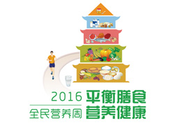 主题：“平衡膳食，营养健康”口号：“健康中国，营养先行”时间：5月15日至5月21日主要内容：“2016全民营养周”主场活动将以北京市属地活动为基础，集成各省和有关承办单位重点活动，打造重点活动圈。